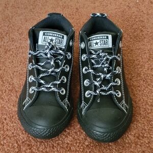 Converse Kids Black High-Top Sneakers